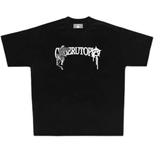 Customized Manufacturing Tiger Monogram Printed Loose Streetwear T Shirt Men Summer