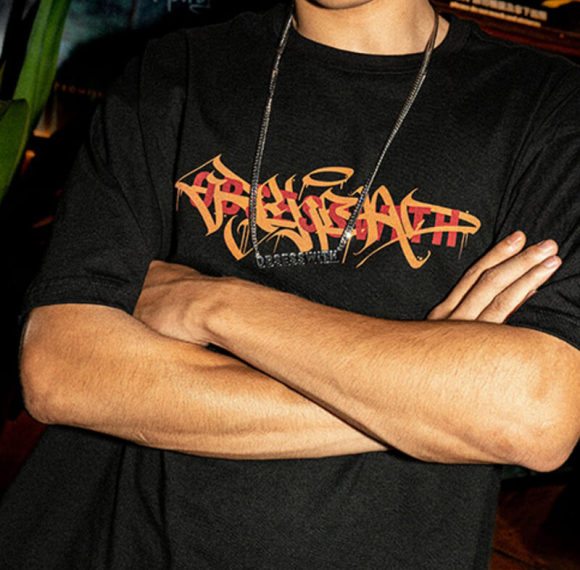 Customized Graffiti Style Streetwear, Dark Style Printed Heavyweight Oversized Short Sleeve T Shirts