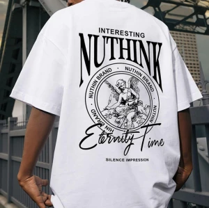 Garment Manufacturer Cotton Short Sleeve T Shirts Men - Custom Streetwear with Angel Theme Print