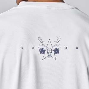 Custom Streetwear Deer God Chain Print - High Quality Oversized Fit Short Sleeve T Shirts Men