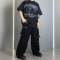 Custom Streetwear with Horror Skull Print - Heavyweight Cotton Oversized Short Sleeve T Shirts