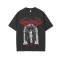 Custom Streetwear with Printed Death Theme Print - Heavyweight Cotton Oversized Short Sleeve T-shirt