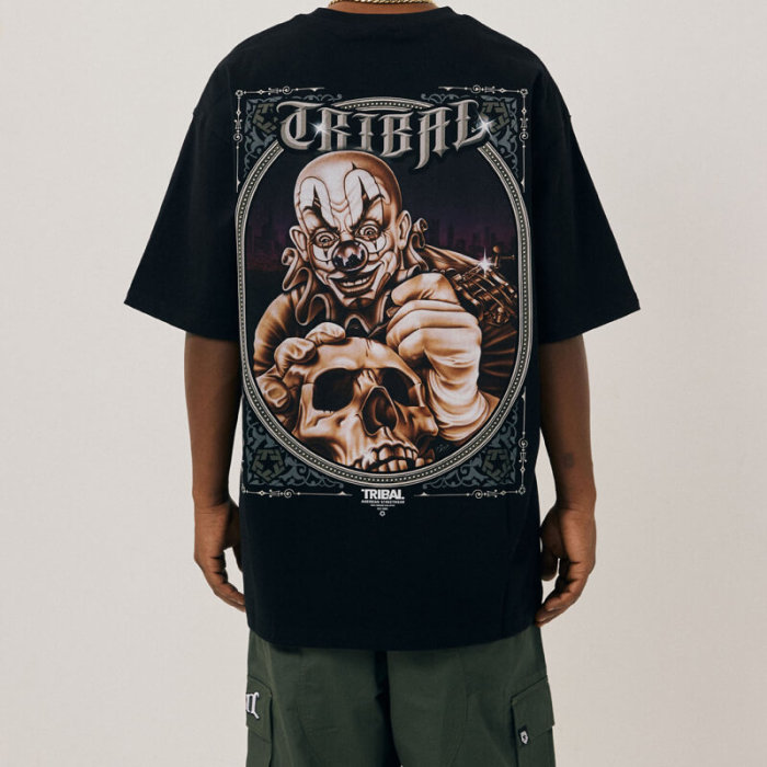 Custom Skull T Shirts - Solid Color Cotton Crew Neck Short Sleeve T Shirts - Streetwear Manufacturer