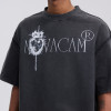 Crucifix Print Short Sleeve T-Shirt - Ground Edge Reverse Stitching - China Streetwear Manufacturer