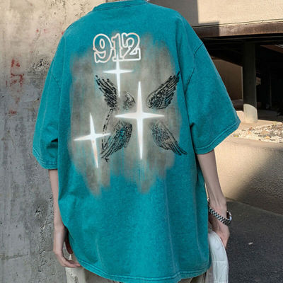 Cross Printed Vintage Short Sleeve T-Shirt - Custom Streetwear Manufacturer - Support OEM, ODM