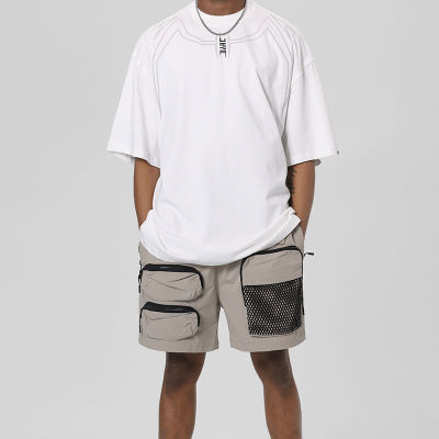 Customized Tech Washed Short Sleeve T-Shirt - 260GSM Heavyweight Cotton Oversized Streetwear T-Shirt