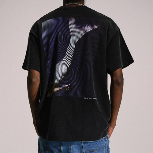 Custom Polka Dot Distressed Print Streetwear - 230GSM Heavyweight Cotton Short Sleeve T-Shirt