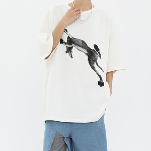 Custom Animal Themed Streetwear - 190GSM Cotton Doberman Pinscher Printed Short Sleeve T-Shirt