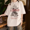 Customized War Themed Printed Oversized Streetwear - 230GSM Cowboy Printed Short Sleeve T-Shirt