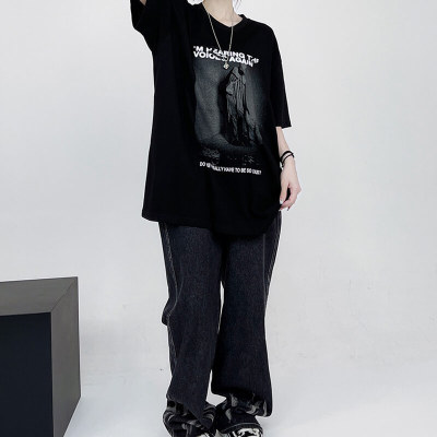 Customized Death Themed Printed Streetwear - 230GSM Heavyweight Printed Short Sleeve T-Shirt