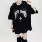 Customizable Cross Print Oversized Streetwear - 230GSM Heavyweight Fashion Short Sleeve T-Shirt