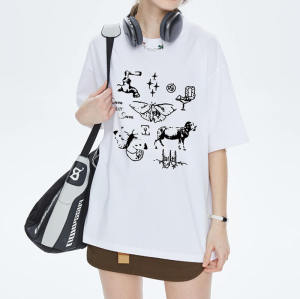 Production Design Graphic Animal Print Streetwear - 190GSM Cotton Oversized Short Sleeve T-Shirt