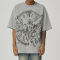 Customized Death Themed Vintage Streetwear - 230GSM Heavyweight Cotton Short Sleeve T-Shirt
