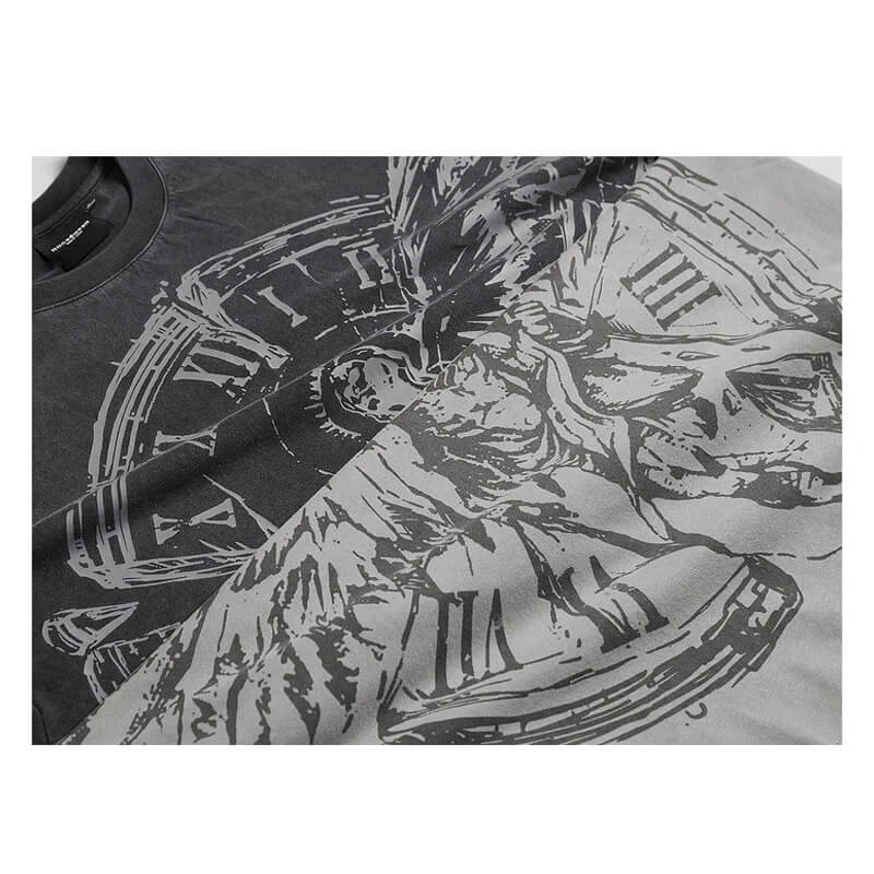 230GSM Heavyweight Cotton Oversized Short Sleeve T-Shirt Details 