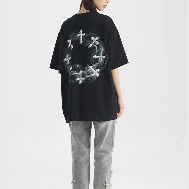 Smoke Cross Oversized Short Sleeve T-Shirt Introduction