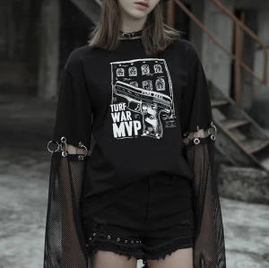 Customized Punk Style Ladies Streetwear - 190GSM Personalized Slim Fit Short Sleeve T-Shirt Women