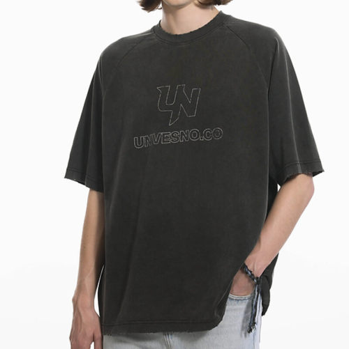 Custom Personalized Washed Streetwear - 270GSM Heavyweight Cotton Oversized Short Sleeve T-Shirt