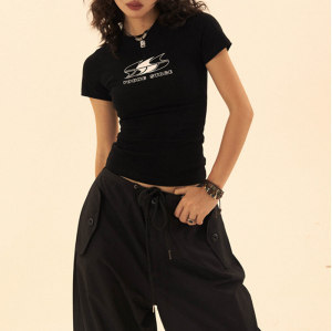 Custom Personalized Printed Vintage Streetwear - 190GSM Cotton Skinny Fit Short Sleeve T-Shirt Women
