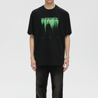 Custom Personalized Pattern Streetwear - 230GSM Heavyweight Puff Print Oversized Short Sleeve T-Shirt