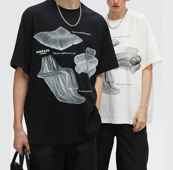 Custom Personalized Printed Streetwear - 230GSM Heavyweight Cotton Oversized Short Sleeve T-Shirt