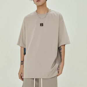 Customized Personalized Printed Streetwear - 230GSM Mercerized Cotton Oversized Short Sleeve T-Shirt