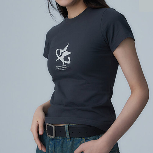 Personalized Pattern Printed Streetwear - Simple Slim Short Short Sleeve Women's T-Shirt