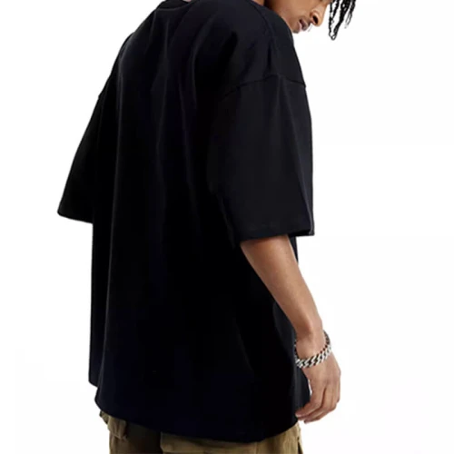 Custom Cross Printed Streetwear - 230GSM Cotton Screen Printed Oversized Short Sleeve T-Shirt Men