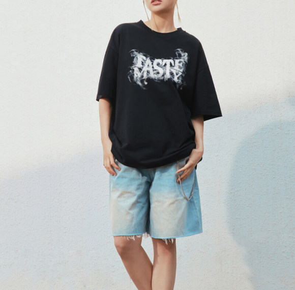 Custom Personalized Printed Streetwear - 270GSM Heavyweight Cotton Oversized Short Sleeve T-Shirt