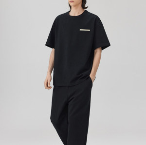 Custom Minimalist Streetwear - 230GSM Heavyweight Cotton Oversized Short Sleeve T-Shirt for Men