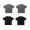 Custom Suede Rivet Streetwear - 280GSM Heavyweight Cotton Oversized Short Sleeve T-Shirt Men