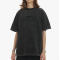 Private Label Dark Streetwear Manufacturer - Custom 230GSM Cotton Washed Vintage Embroidered Oversized T-Shirt