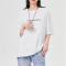 Customized Personalized Streetwear - 230GSM Cotton Eyelet Oversized Necklace Embellished Personalized T-Shirt