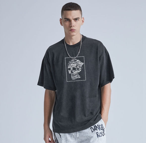 Streetwear Manufacturer Custom Skeleton Element T-shirt | 230GSM, 100% Cotton, Oversized Fit | Support OEM, ODM