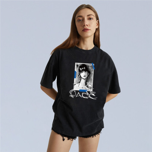 Manufacturing Custom Printed Couple's T-Shirt | 230GSM, 100% Cotton, Oversized Fit | Support OEM, ODM