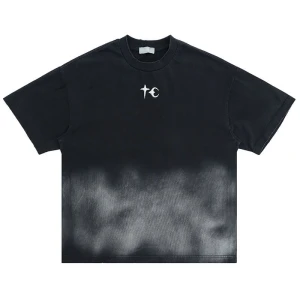 Custom Dark Style Streetwear T-shirt | 250GSM, 95% Cotton 5% Spandex, Oversized Fit Street Style T-shirt