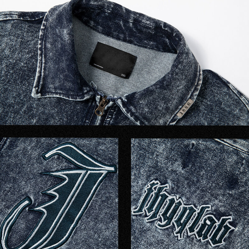 CUS2312A047 Streetwear Jacket Detailed Display