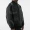 Custom Dark Style Streetwear Jacket | PU Leather, 100% Polyester, Oversized Fit Moto Jacket | Support OEM, ODM