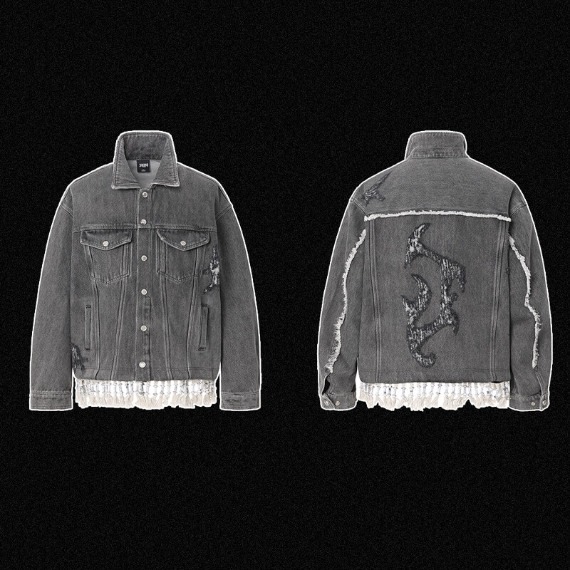 CUS2312A214 Streetwear Jacket Detail