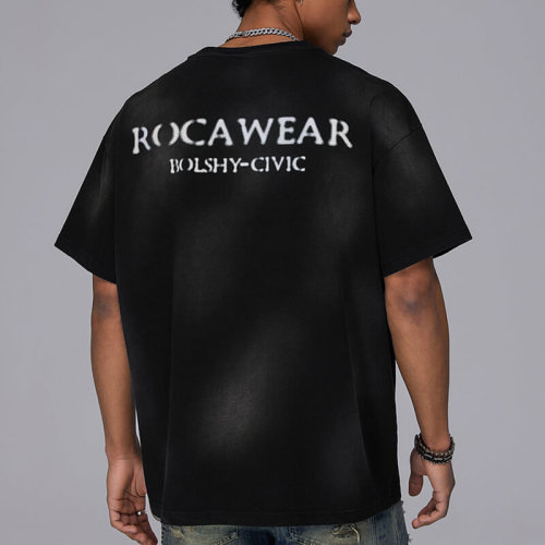 Custom Personalized Pattern Wash Streetwear T-shirts | 280GSM, 100% Cotton, Oversized Fit Dark Street Style T-shirts