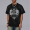 Custom Personalized Pattern Wash Streetwear T-shirts | 280GSM, 100% Cotton, Oversized Fit Dark Street Style T-shirts