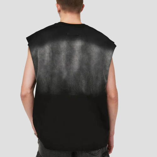 Custom Vintage Wash Streetwear Tank Tops | 230GSM, 100% Cotton, Oversized Fit Dark Street Style Sleeveless T-shirt