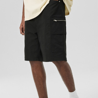 Custom Street Style Casual Cargo Shorts | 50% Nylon 50% Spandex, Loose and Straight-leg High Street Shorts