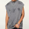 Custom High Street Style Vintage Washed Tank Tops | 310GSM, 100% Cotton, Oversized Fit Dark Style Sleeveless T-shirt
