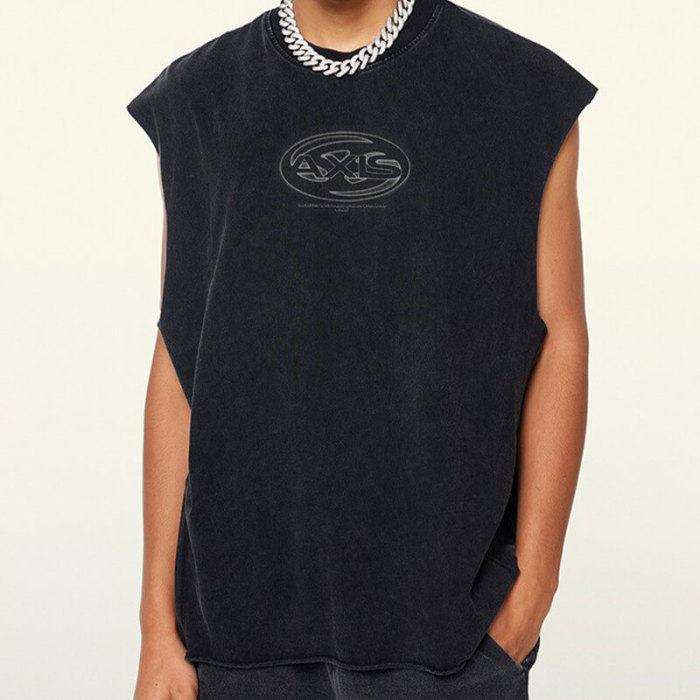 Custom Vintage Batik Sleeveless Tank Top | 270GSM, 100% Cotton, Oversized Fit Dark Style Tank Tops