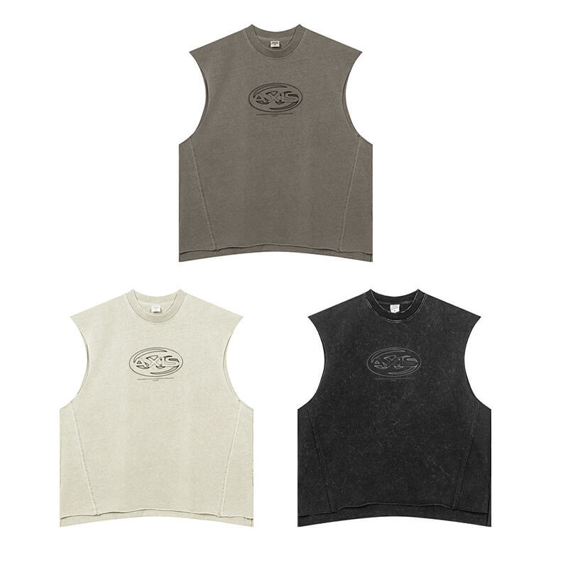 CUS24034100 Streetwear Tank Tops Detail