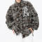 Customized Street Style Plaid Long Sleeve Shirt | 300GSM, 100% Cotton, Oversized Fit Dark Style Shirt
