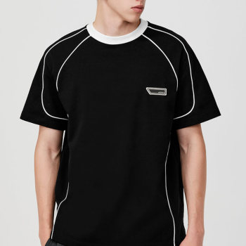 Customized Gum Label Streetwear T-Shirt | 290GSM, 100% Cotton, Oversized Fit Dark Style T-Shirt