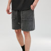 Custom Vintage Washed Street Style Casual Shorts | 320GSM, 85% Cotton 15% Polyester, Loose Fit Summer Streetwear Shorts
