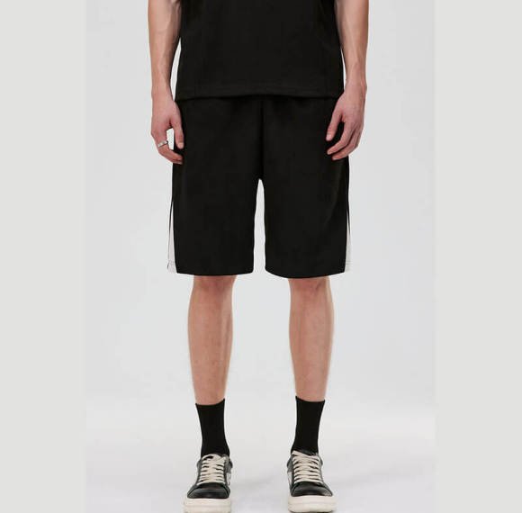 Custom Patchwork Colorblock Casual Shorts | 95% Polyester 5% Spandex, Loose Fit Summer Streetwear Shorts