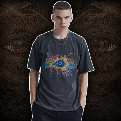 Kurzarm-T-Shirt-Design im CustomStreet-Stil | 230 g/m², 100 % Baumwolle, übergroße Passform | Unterstützt OEM und ODM